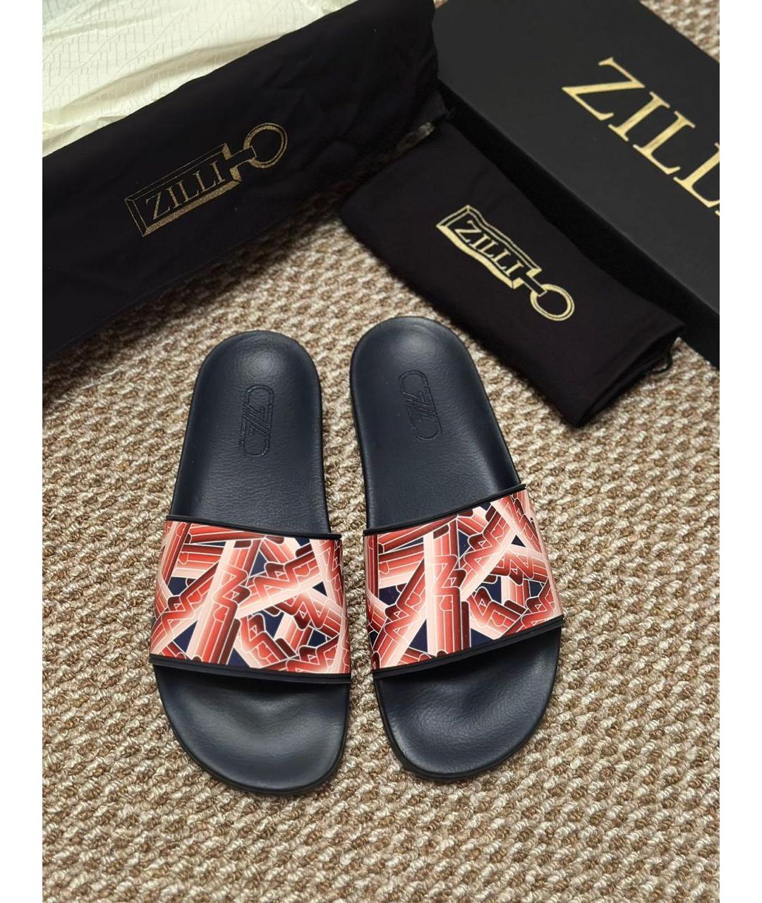 ZILLI Мульти резиновые шлепанцы, фото 4