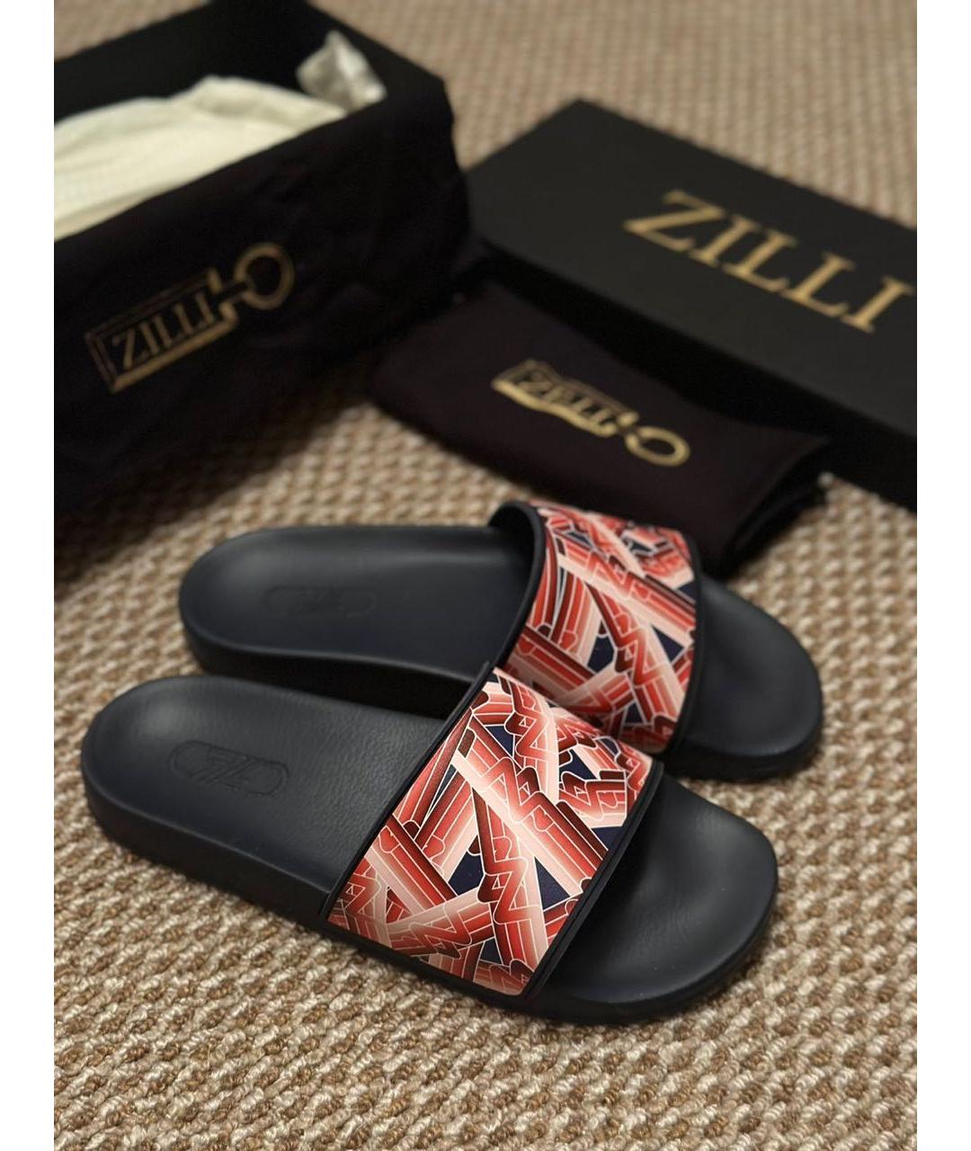ZILLI Мульти резиновые шлепанцы, фото 5