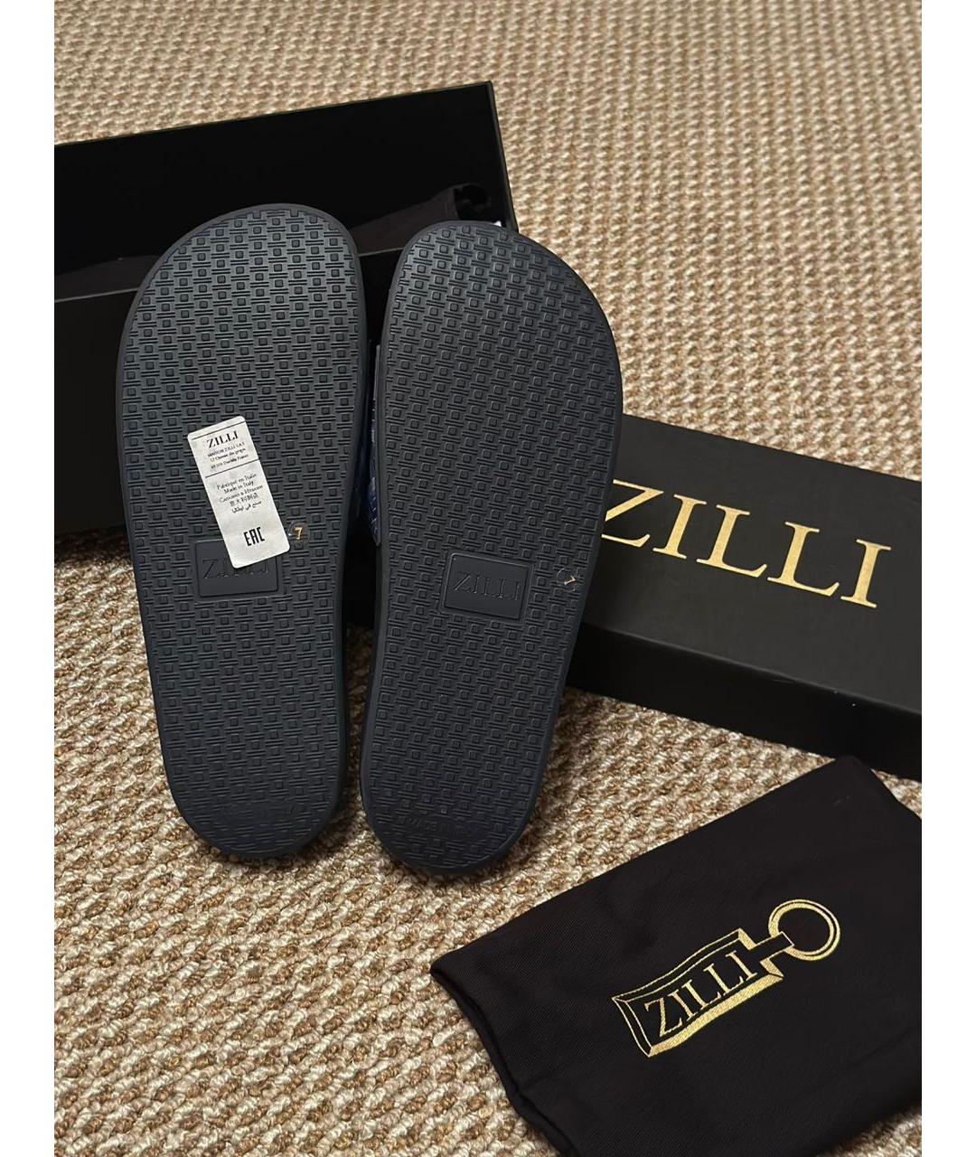 ZILLI Мульти резиновые шлепанцы, фото 6