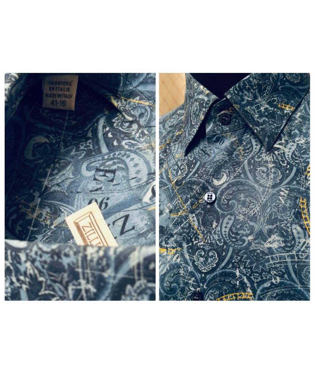 ZILLI Мульти хлопковая кэжуал рубашка, фото 7