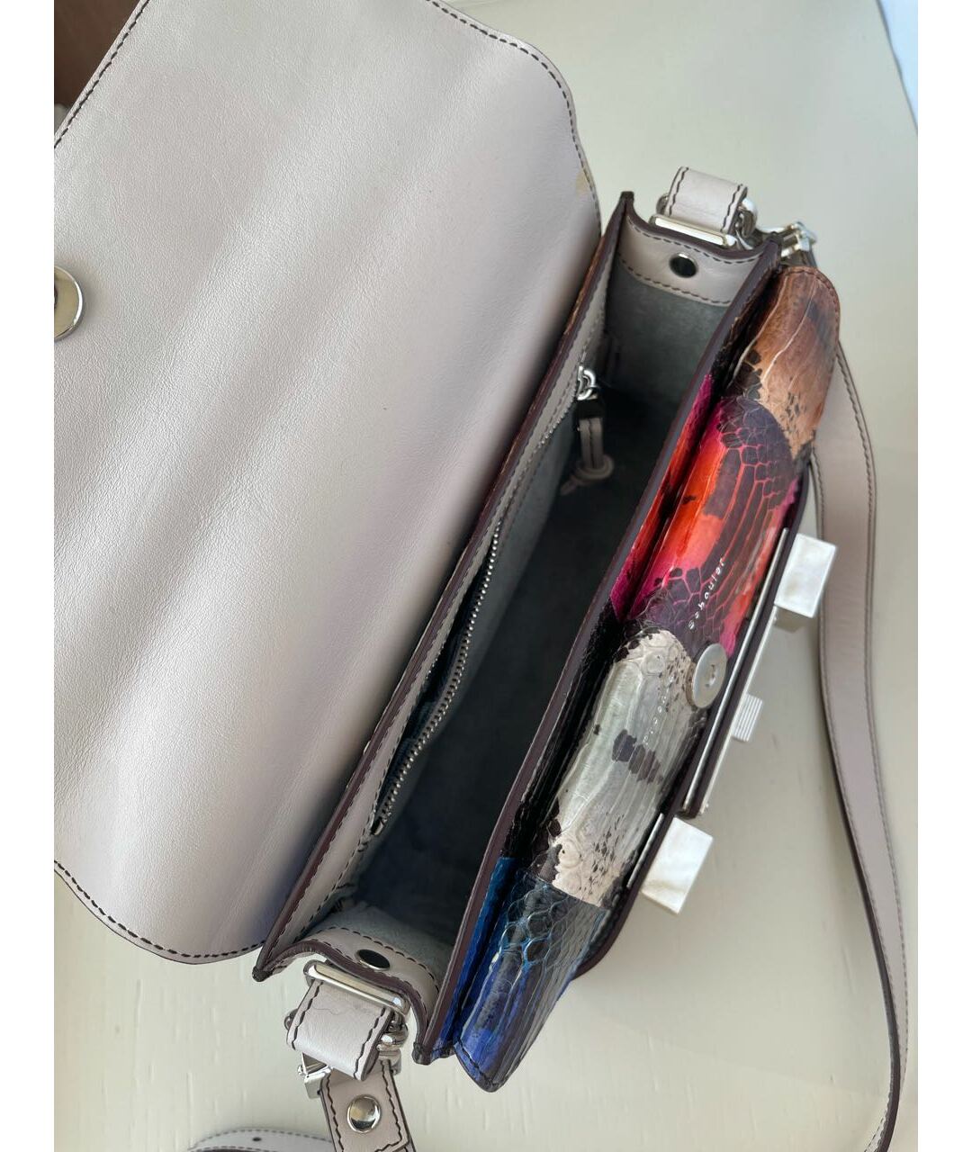 PROENZA SCHOULER Мульти сумка через плечо из экзотической кожи, фото 4
