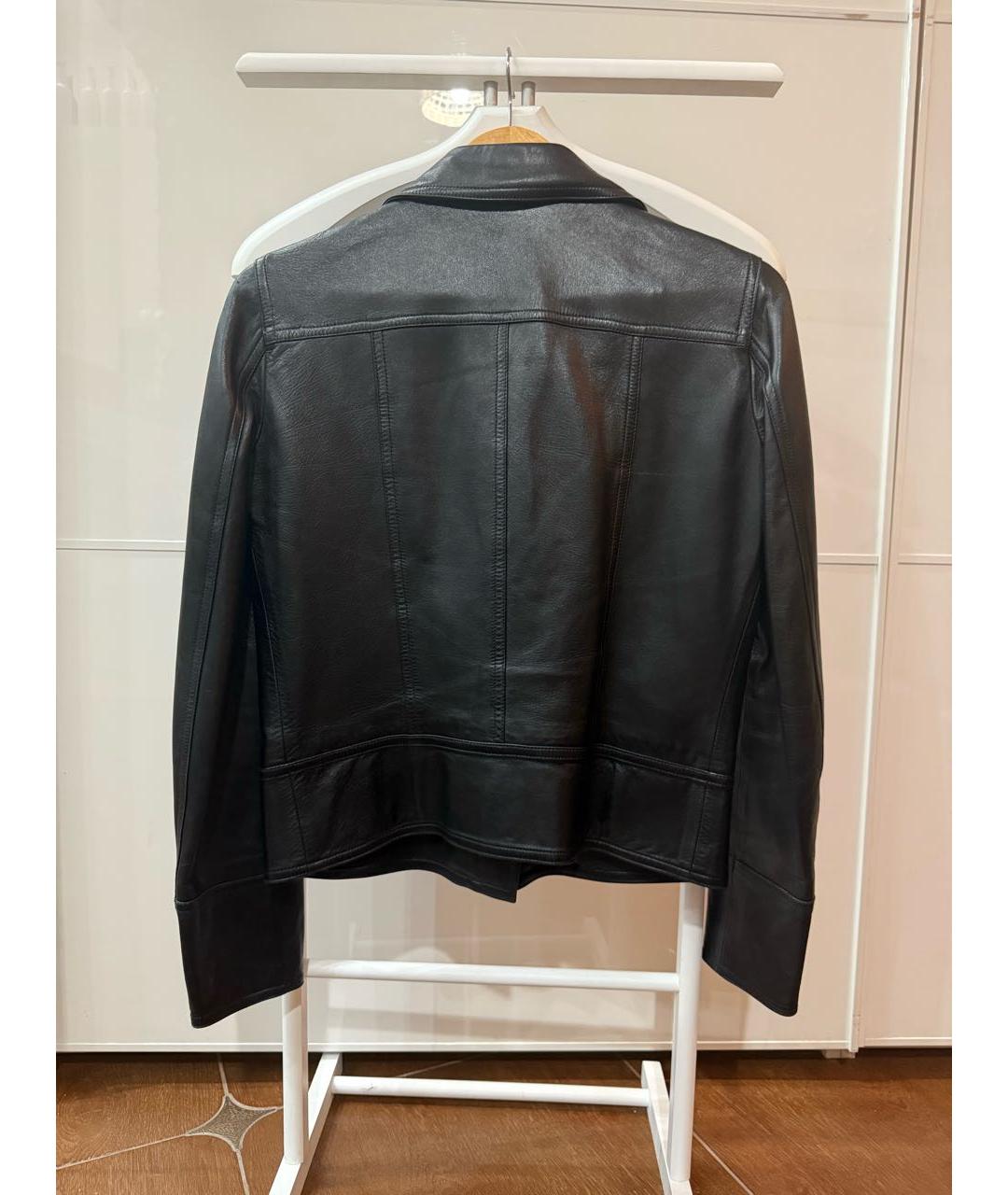 GUCCI Черная кожаная куртка, фото 2