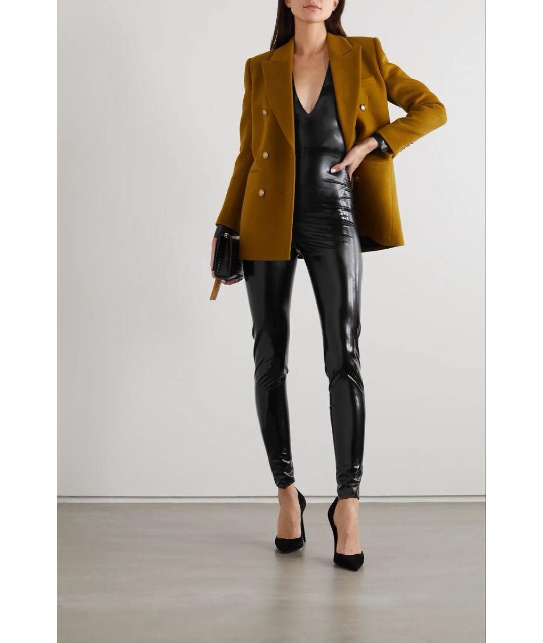 SAINT LAURENT Горчичный жакет/пиджак, фото 7