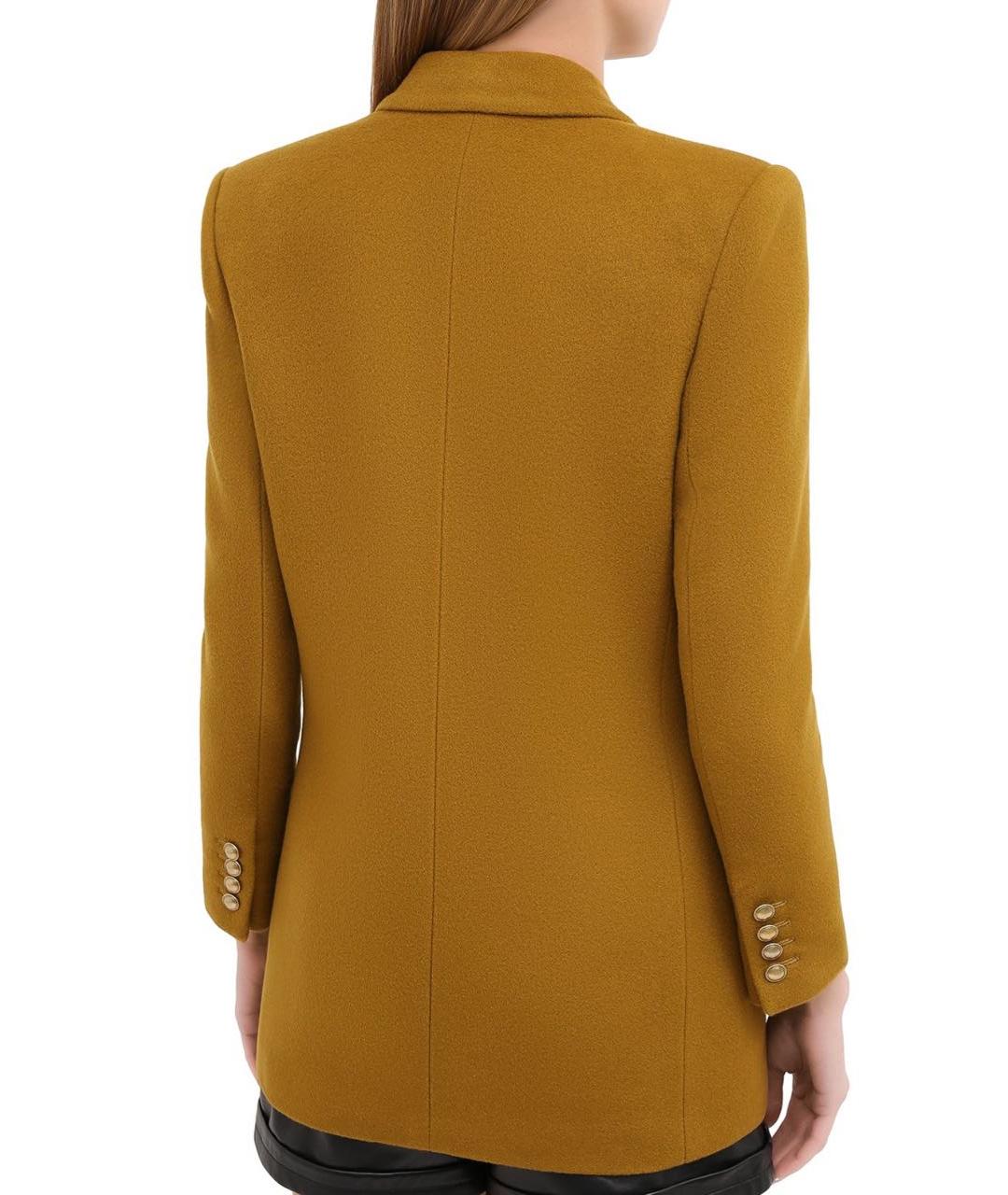 SAINT LAURENT Горчичный жакет/пиджак, фото 5