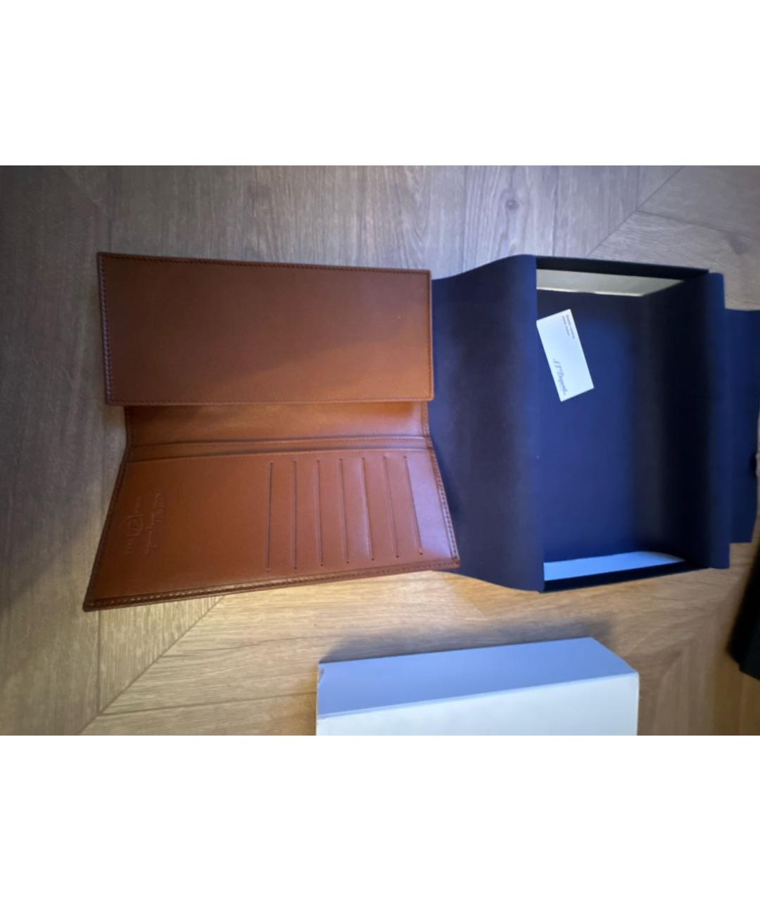 DUPONT Коричневый кожаный кошелек, фото 4