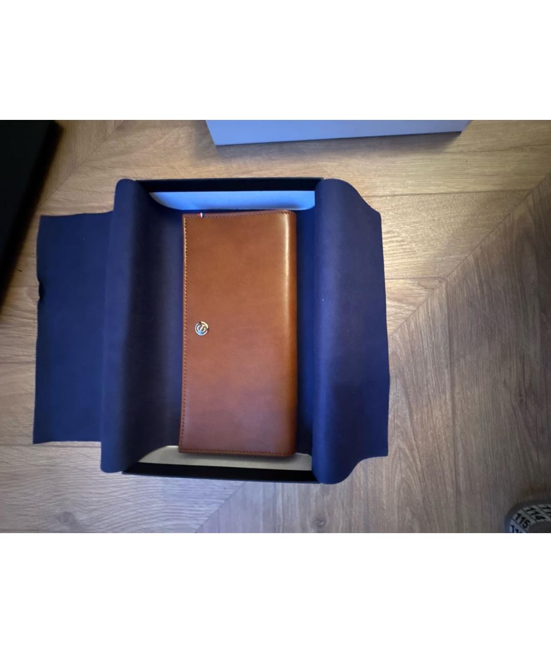 DUPONT Коричневый кожаный кошелек, фото 7