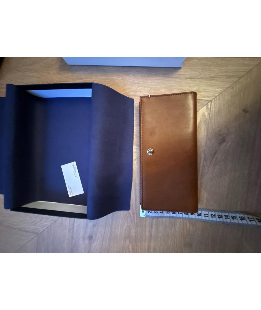 DUPONT Коричневый кожаный кошелек, фото 3