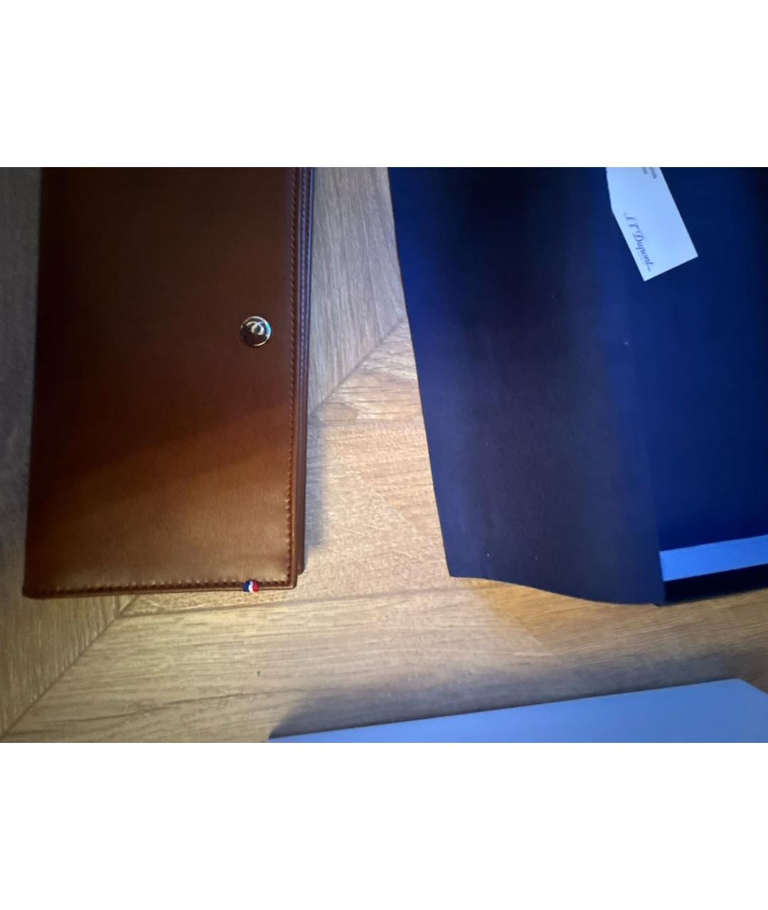 DUPONT Коричневый кожаный кошелек, фото 6