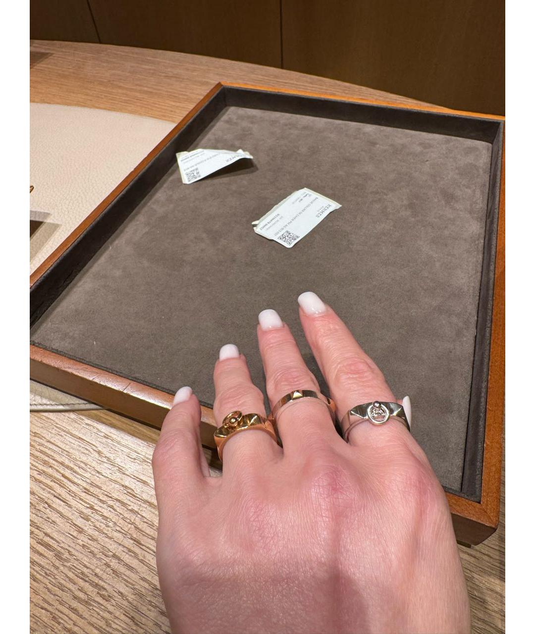 HERMES Серебряное серебряное кольцо, фото 3