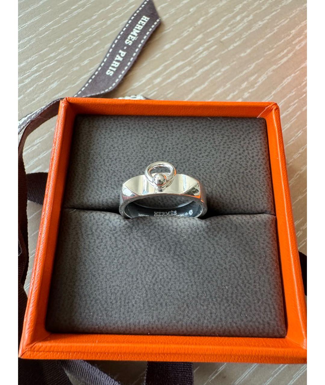 HERMES Серебряное серебряное кольцо, фото 2