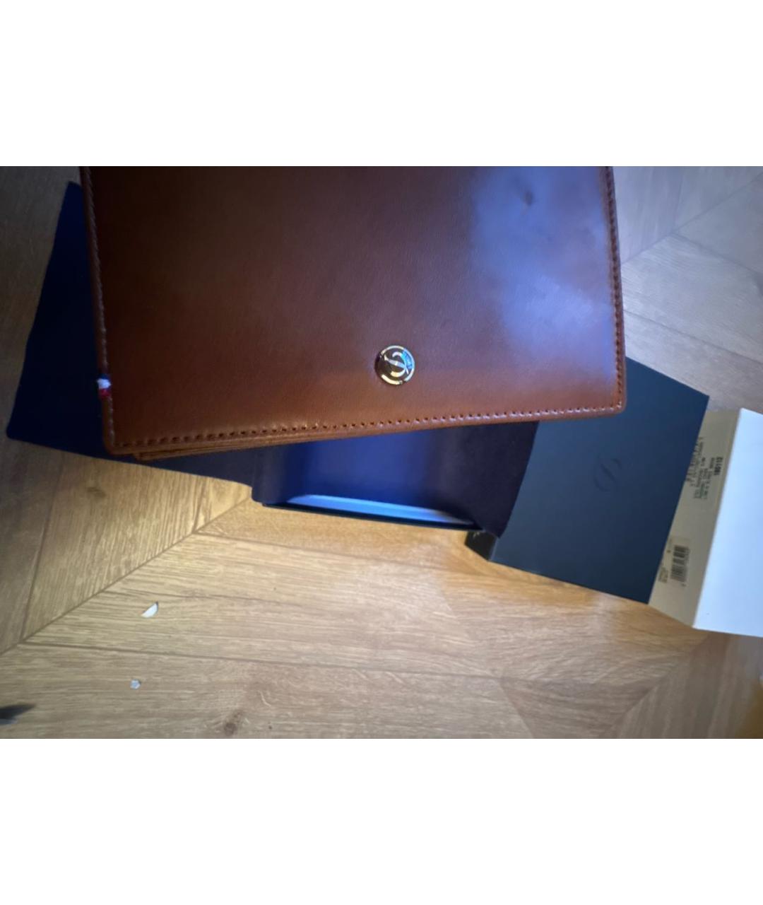 DUPONT Коричневый кожаный кошелек, фото 7