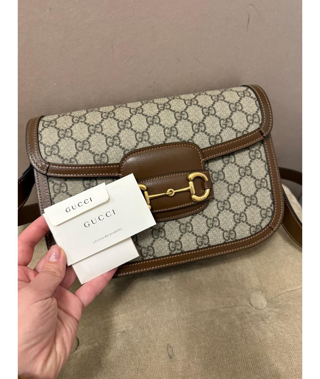 GUCCI Коричневая сумка через плечо, фото 2