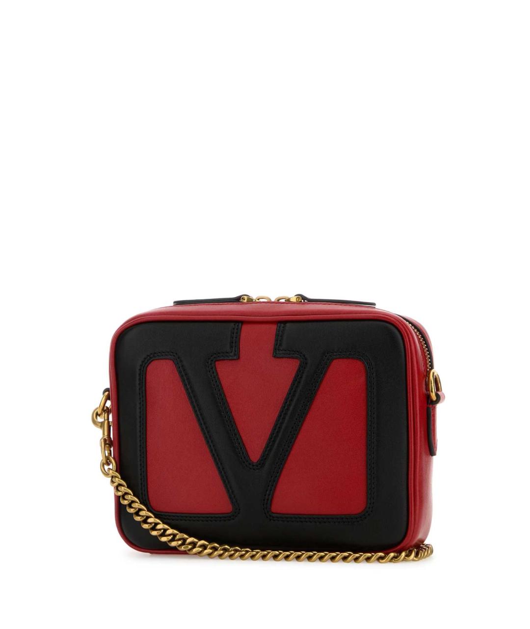 VALENTINO Красная кожаная сумка на плечо, фото 2