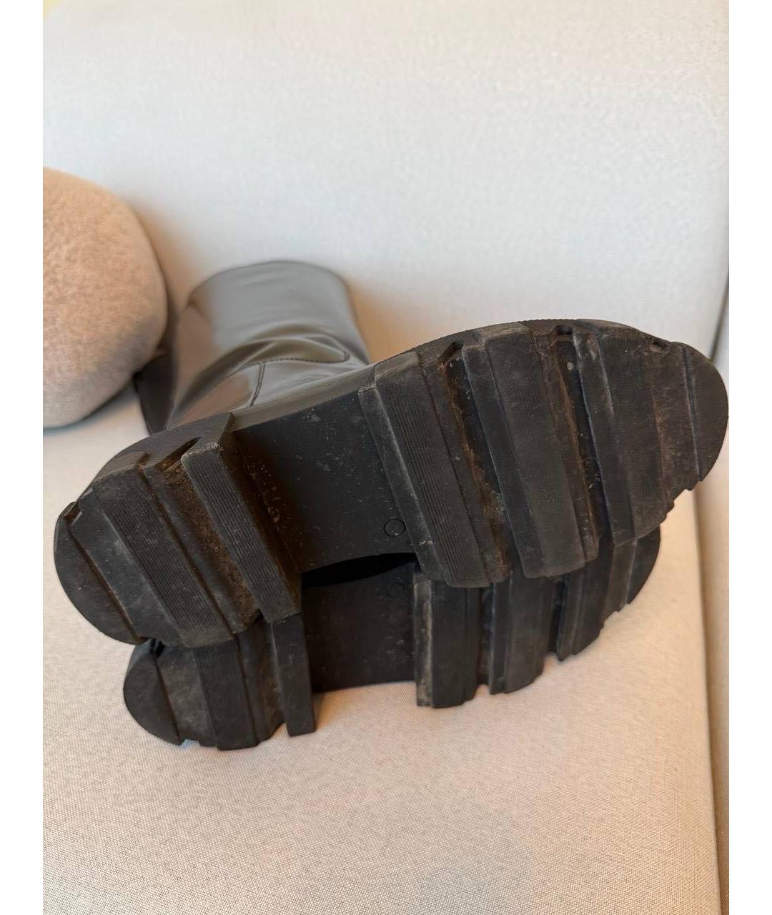 GIA COUTURE Черные кожаные сапоги, фото 2