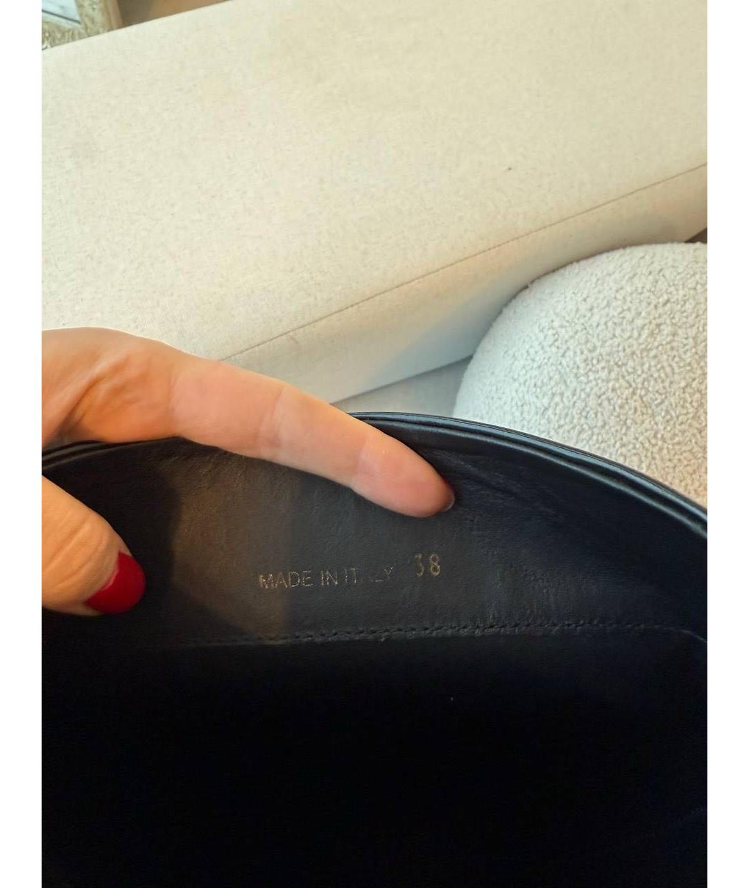 GIA COUTURE Черные кожаные сапоги, фото 4