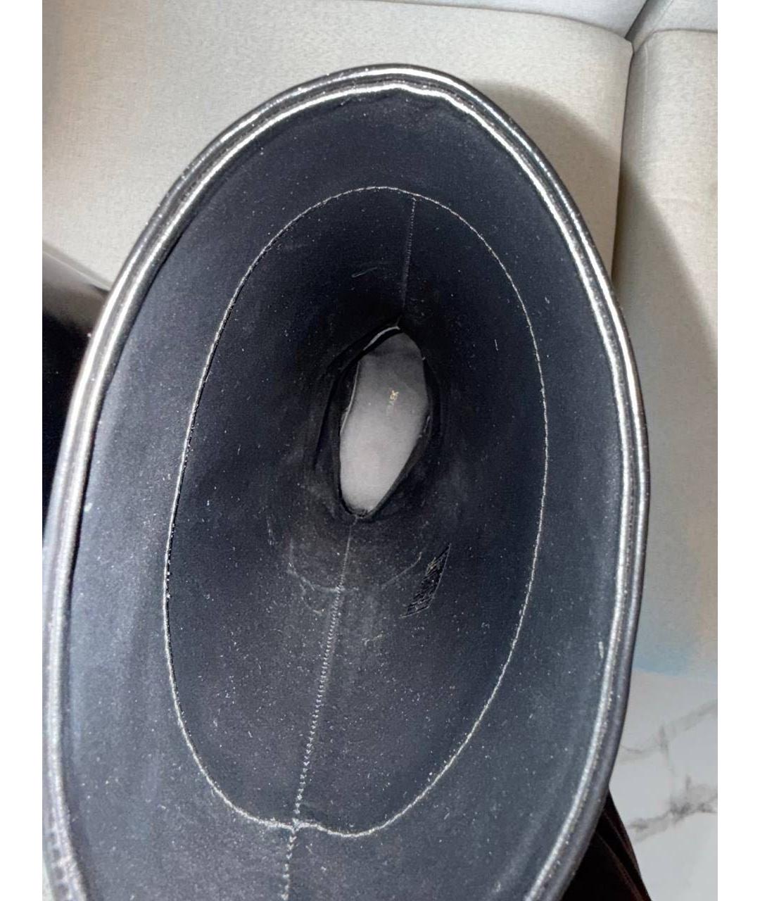 GIA COUTURE Черные кожаные сапоги, фото 5