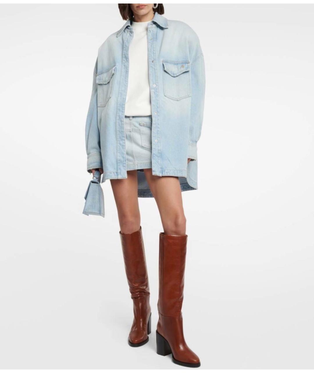 PARIS TEXAS Коричневые кожаные сапоги, фото 6