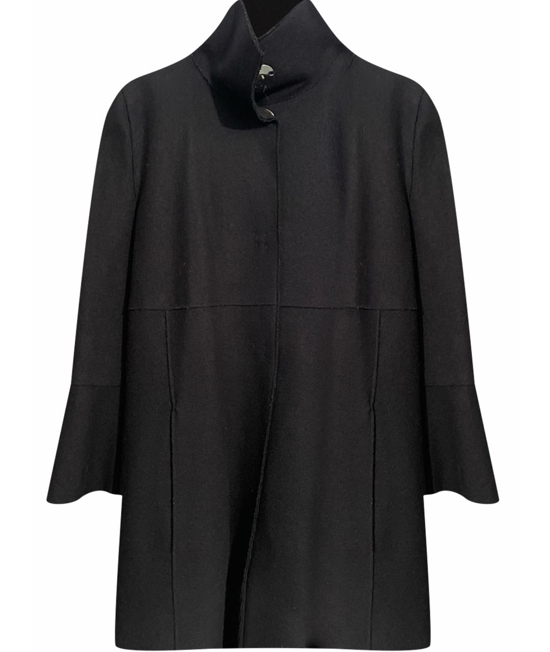 MARELLA Черное шерстяное пальто, фото 1