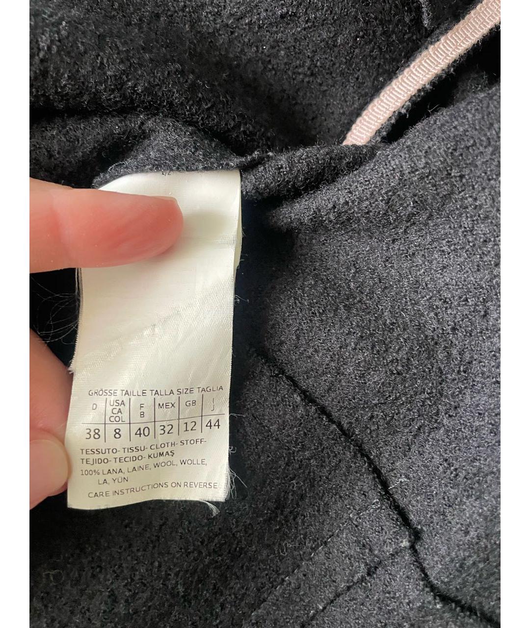 MARELLA Черное шерстяное пальто, фото 6
