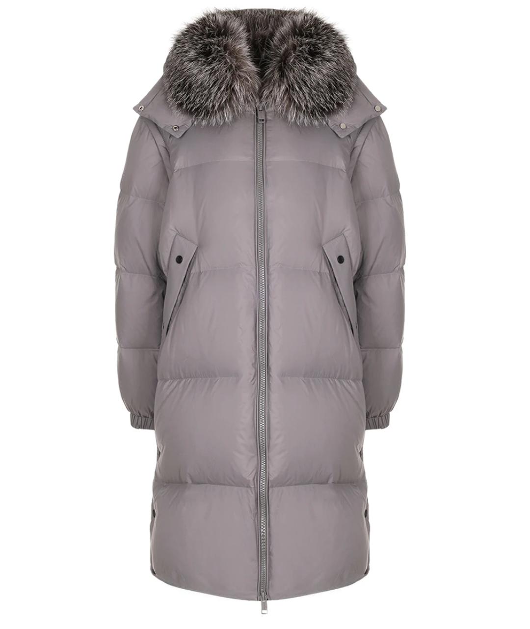 ARMY YVES SALOMON Серый пуховик, фото 1