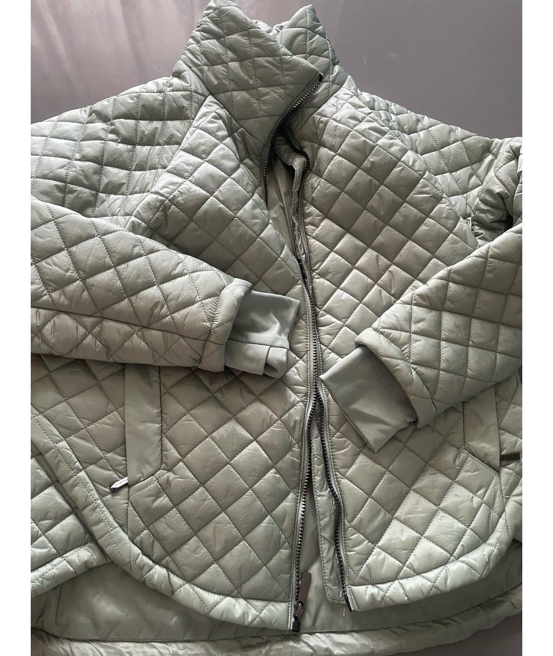 BCBG MAXAZRIA Бирюзовая полиэстеровая куртка, фото 6