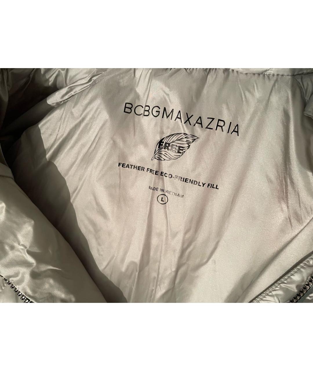 BCBG MAXAZRIA Бирюзовая полиэстеровая куртка, фото 3