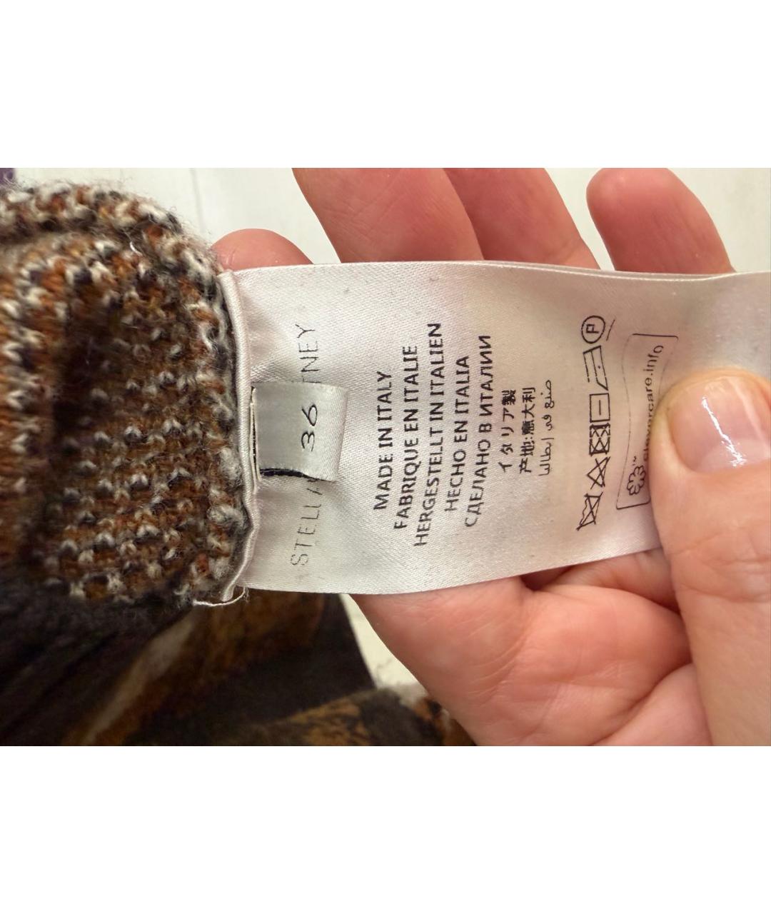 STELLA MCCARTNEY Коричневый шерстяной джемпер / свитер, фото 6