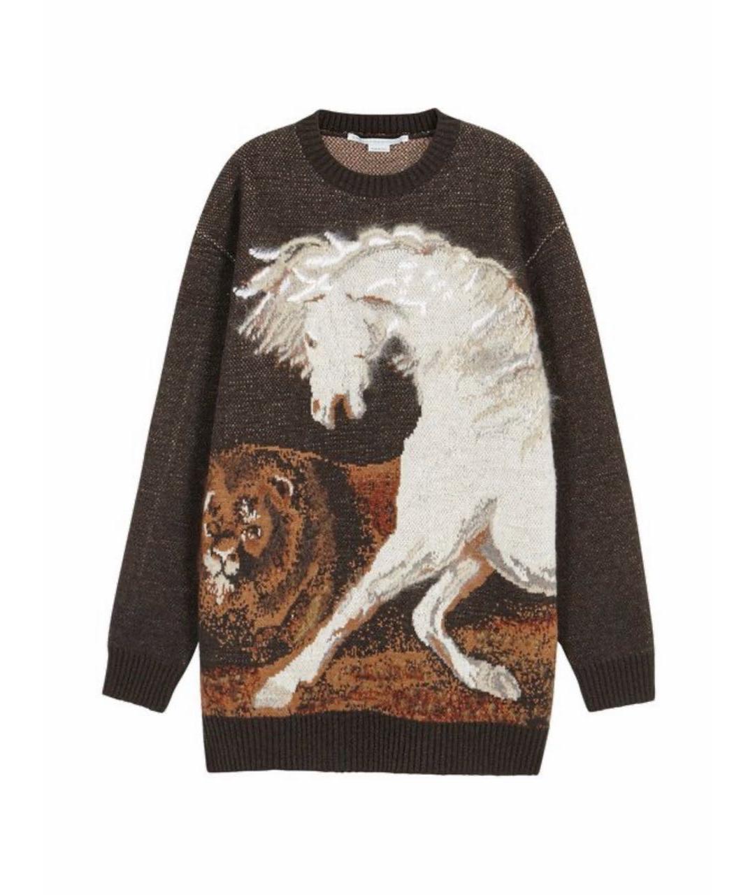 STELLA MCCARTNEY Коричневый шерстяной джемпер / свитер, фото 1