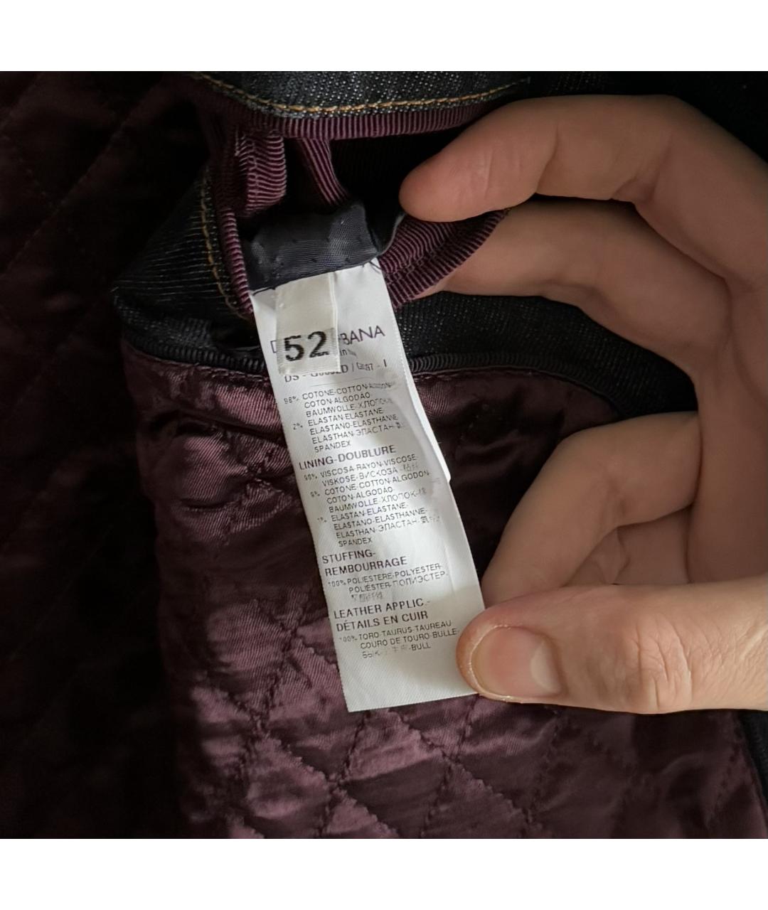 DOLCE&GABBANA Синий хлопковый тренч / плащ, фото 7