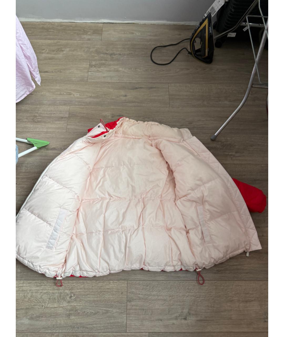 ARMY YVES SALOMON Красный полиамидовый пуховик, фото 6