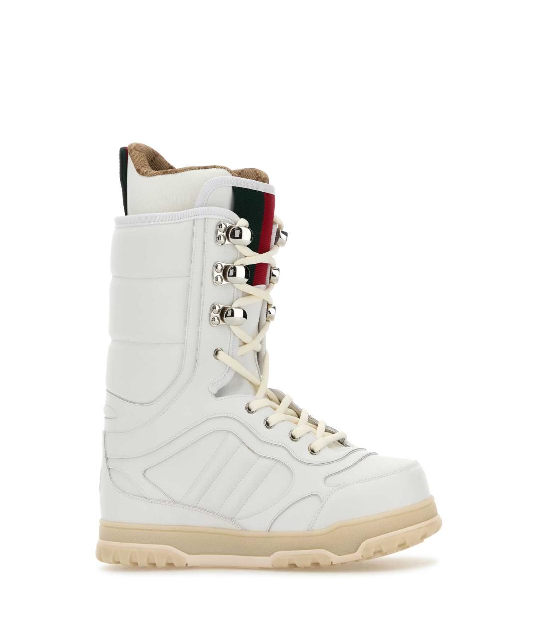 GUCCI Белые кожаные высокие ботинки, фото 2
