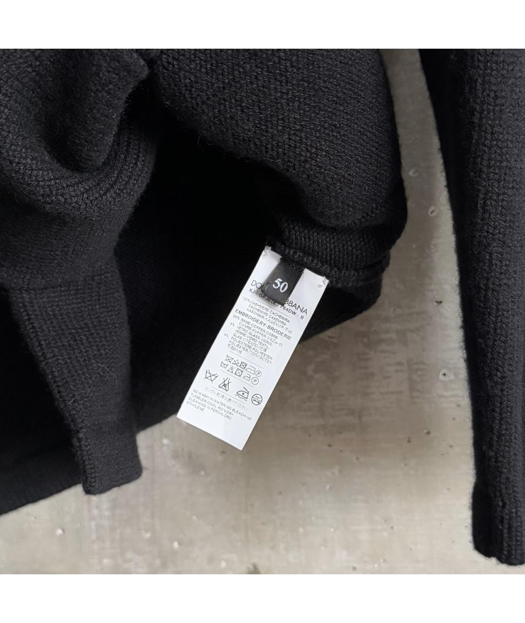 DOLCE&GABBANA Черный кашемировый кардиган, фото 7