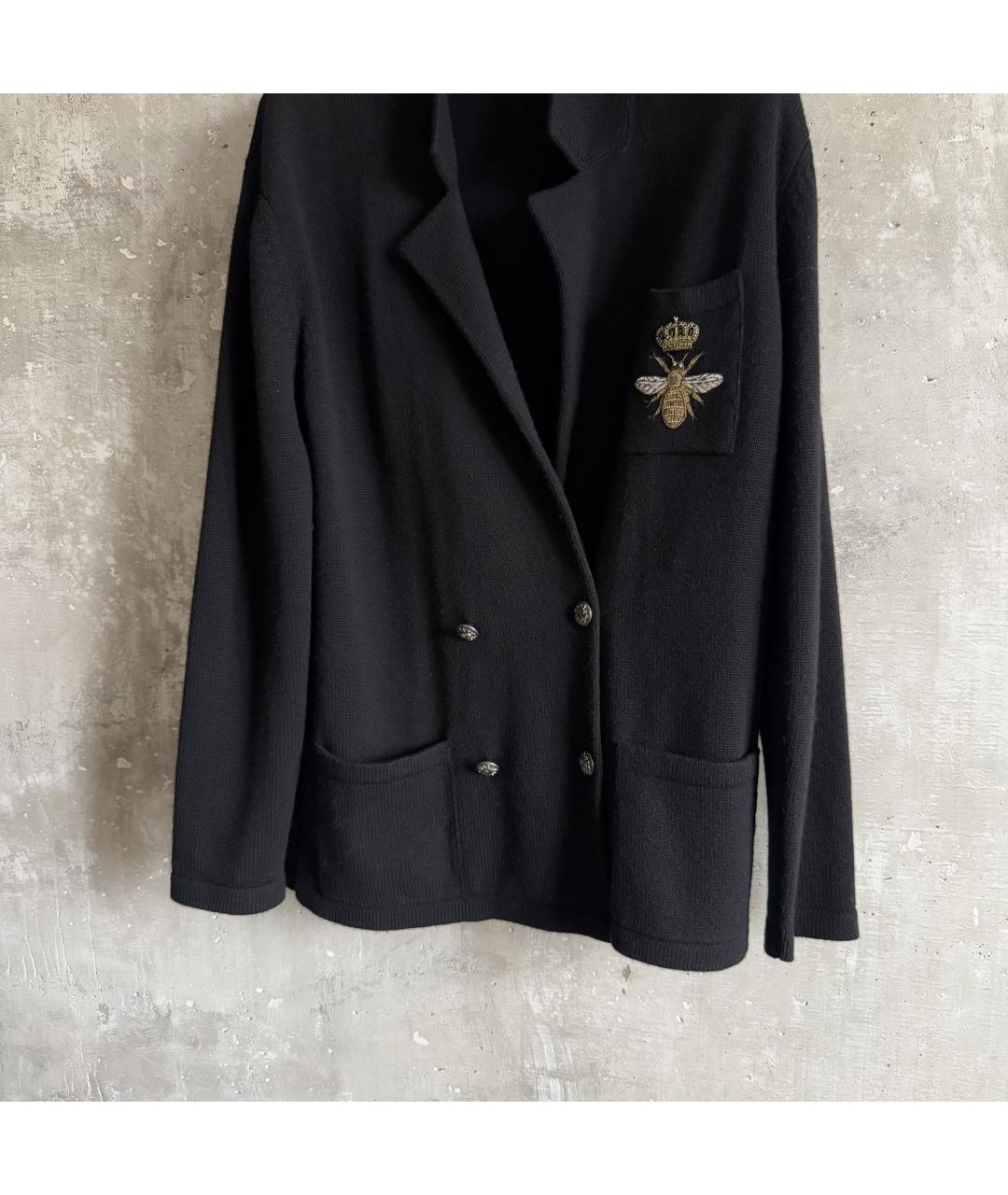 DOLCE&GABBANA Черный кашемировый кардиган, фото 5