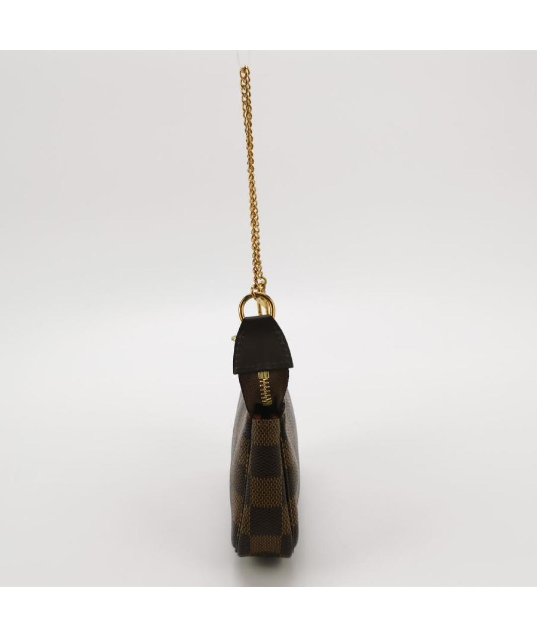 LOUIS VUITTON Коричневая кожаная сумка с короткими ручками, фото 2