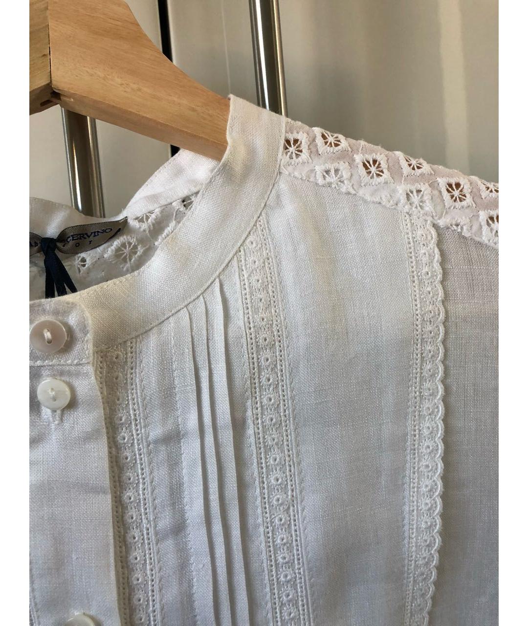 ERMANNO SCERVINO Белый льняной комплект, фото 7