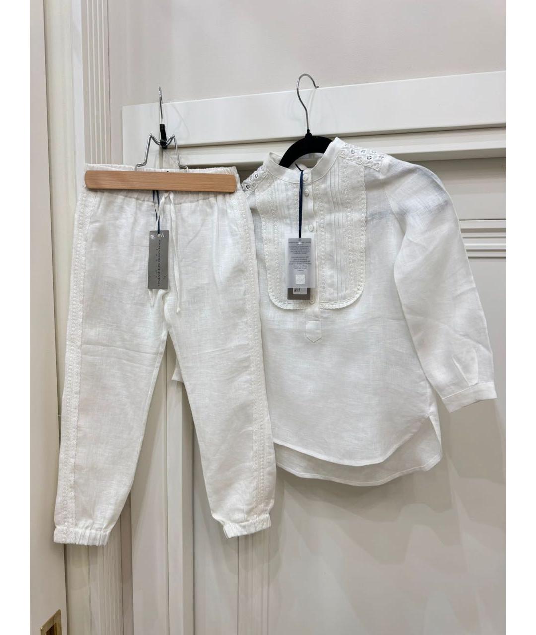 ERMANNO SCERVINO Белый льняной комплект, фото 6