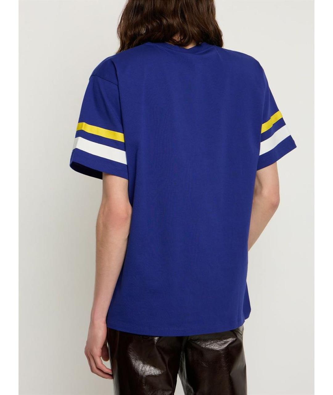 GUCCI Синяя хлопковая футболка, фото 3