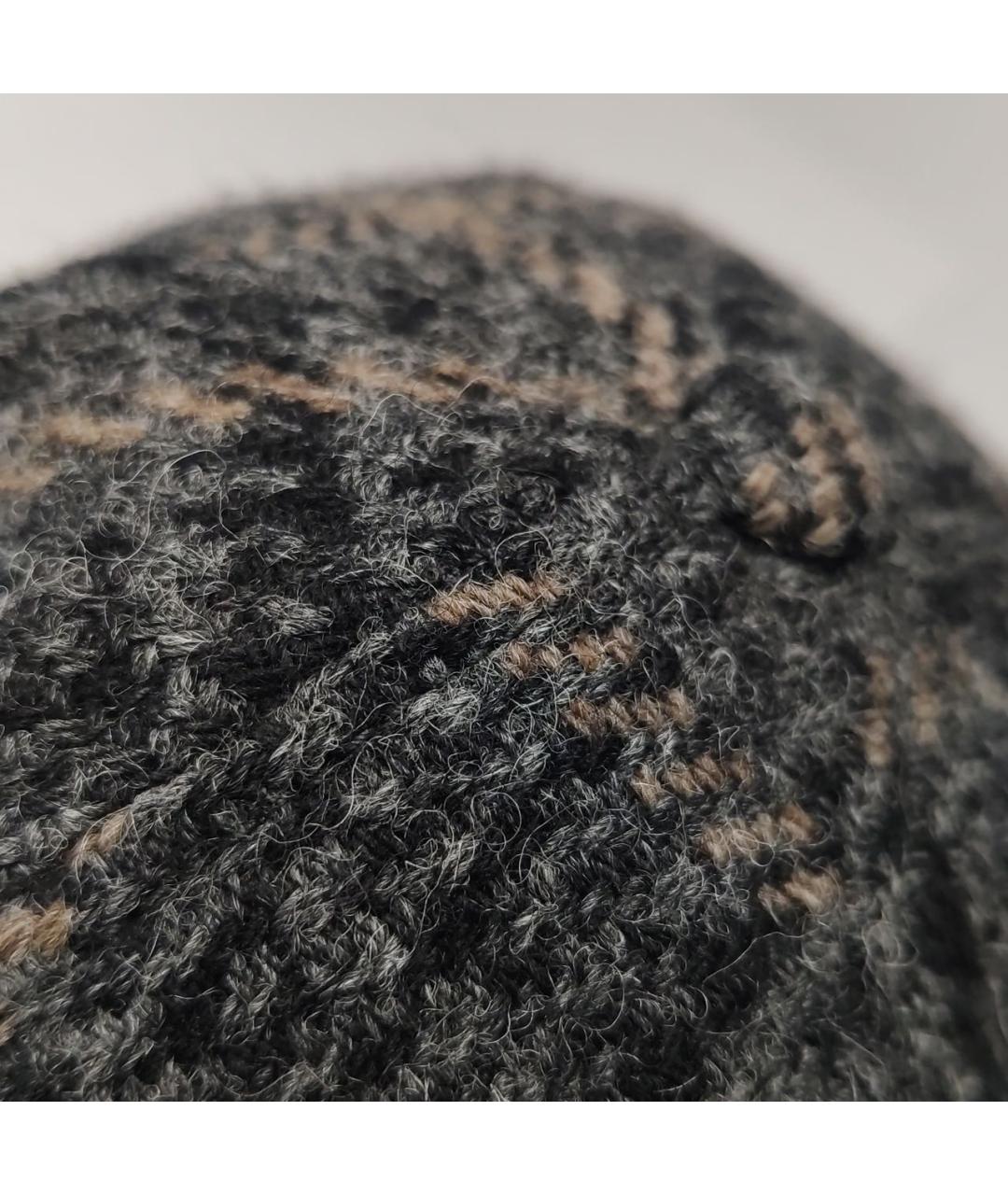 MIU MIU Черная шерстяная кепка, фото 6