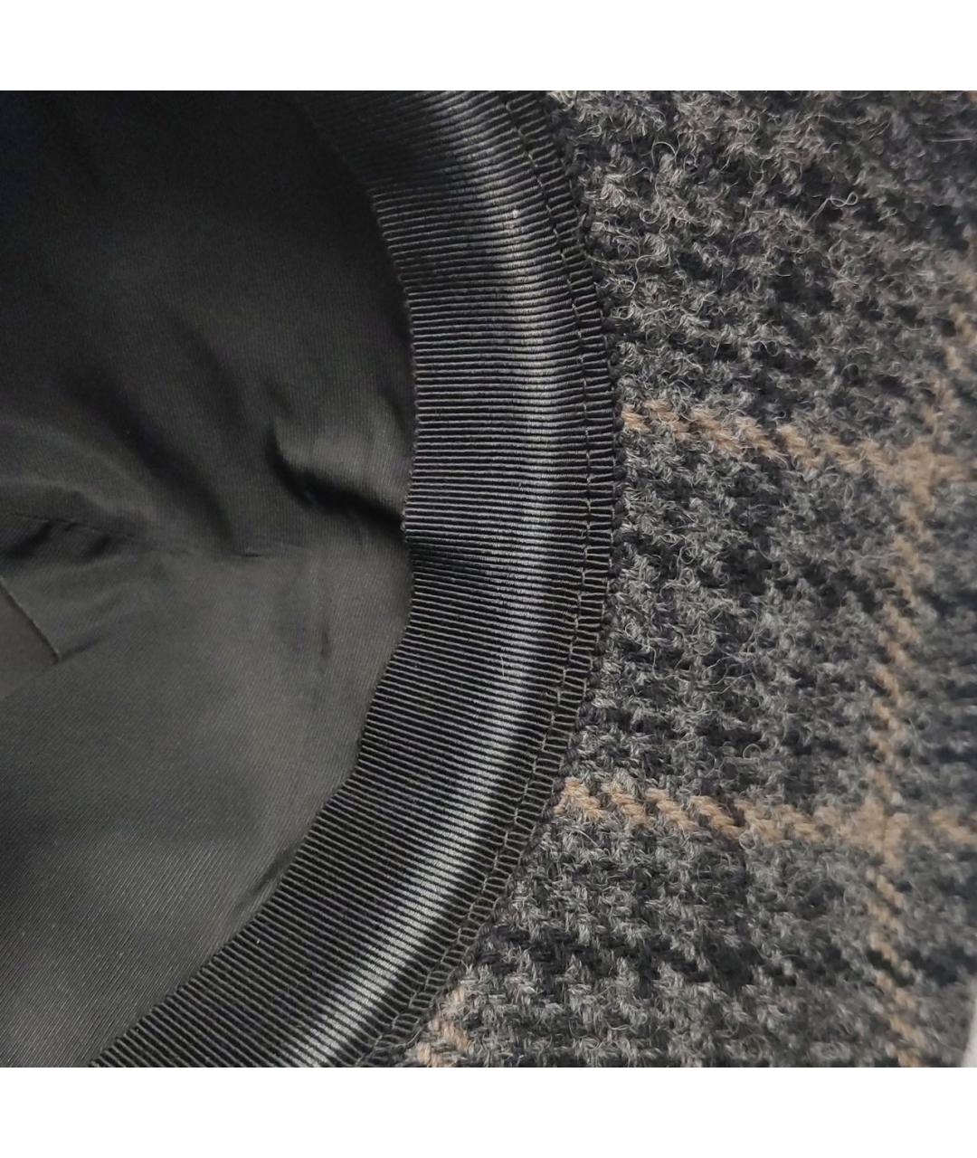 MIU MIU Черная шерстяная кепка, фото 7