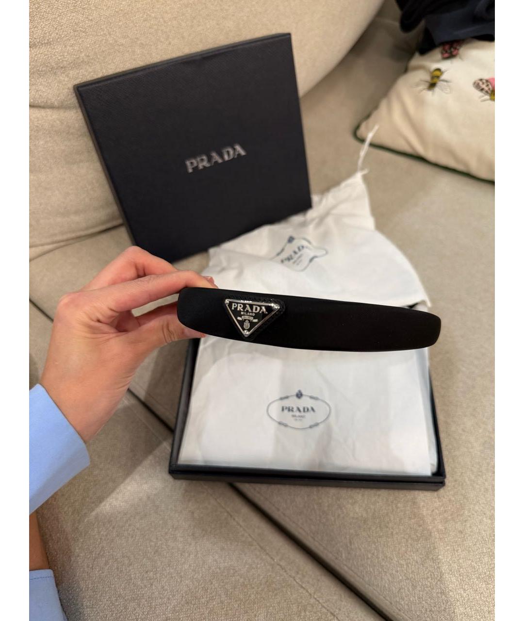 PRADA Черный ободок, фото 3