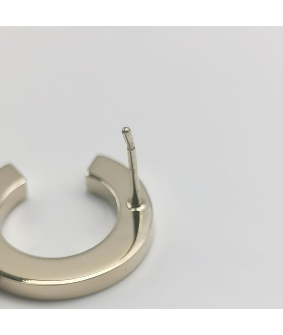 CHANEL Золотые металлические серьги, фото 7