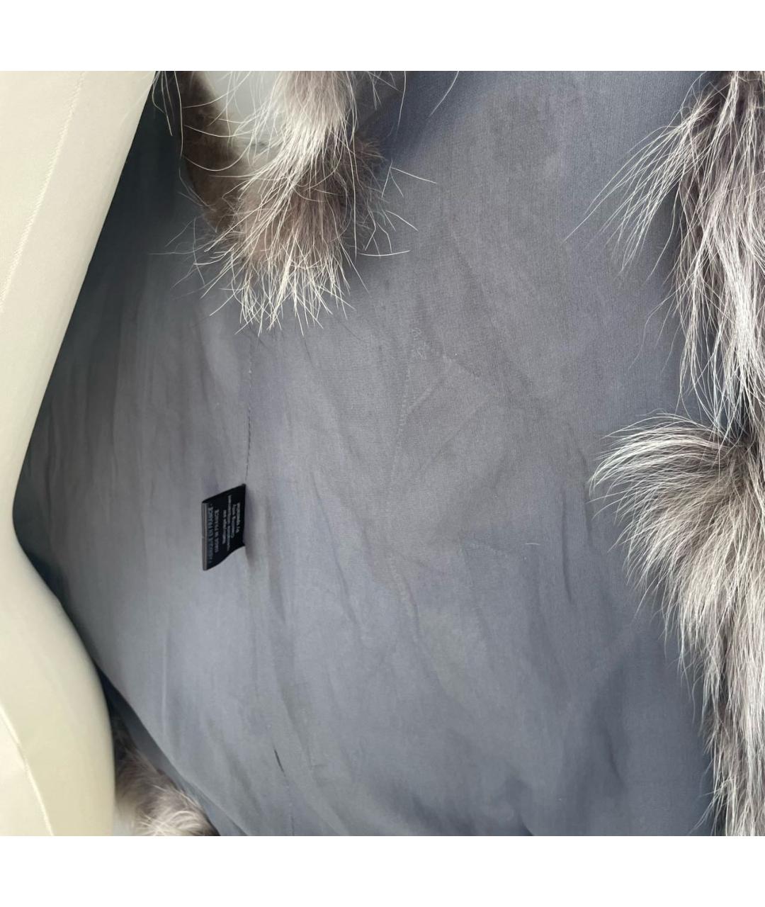 INES & MARECHAL Серый меховой жилет, фото 8