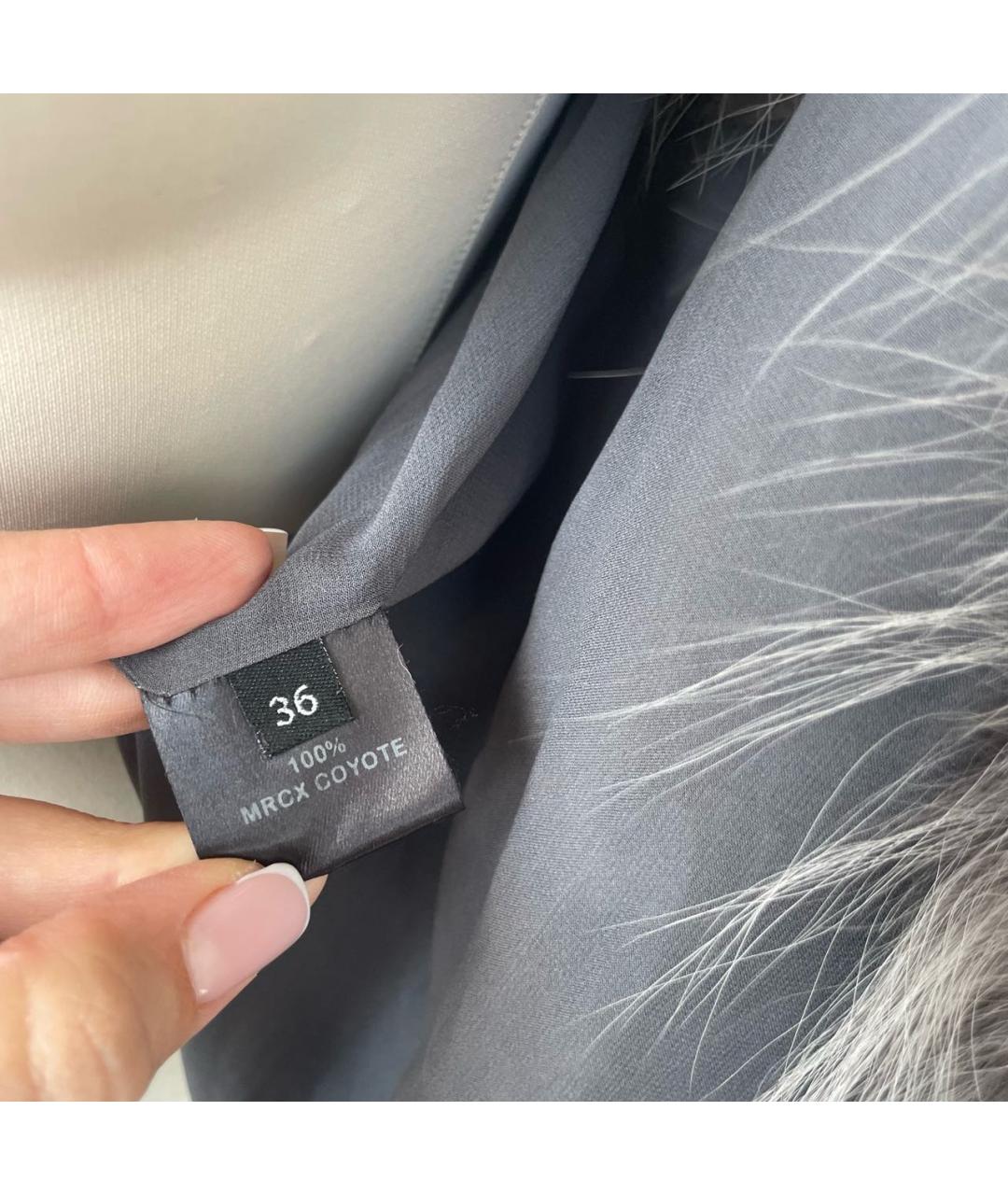 INES & MARECHAL Серый меховой жилет, фото 6