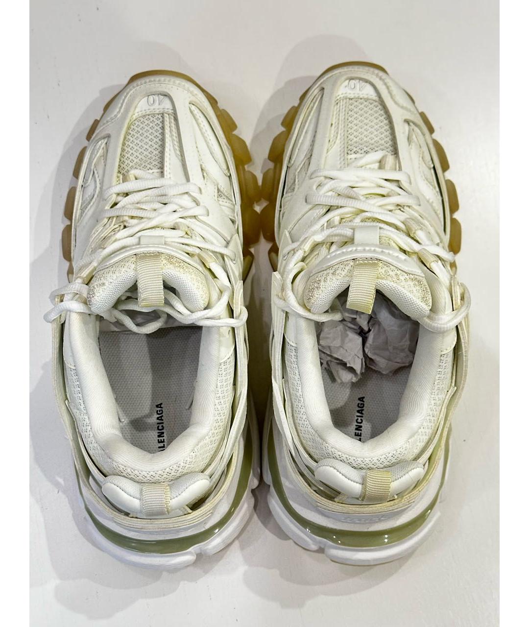 BALENCIAGA Белые текстильные кроссовки, фото 3