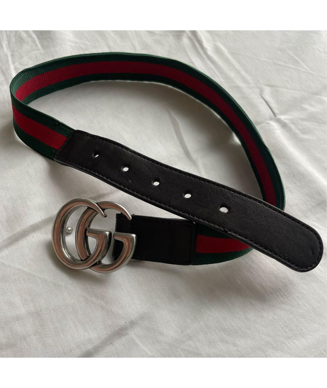 GUCCI Зеленый резиновый ремень, фото 4