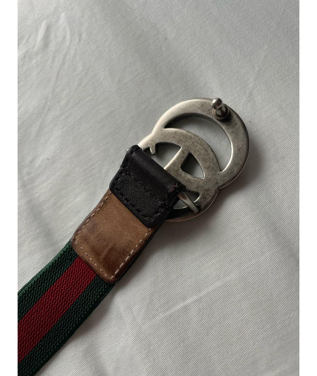 GUCCI Зеленый резиновый ремень, фото 2
