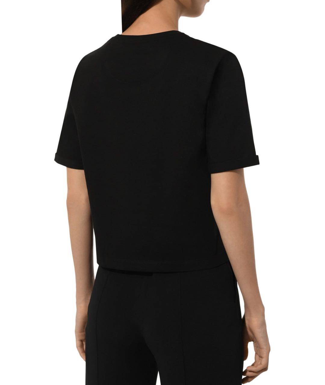 FENDI Черная футболка, фото 3