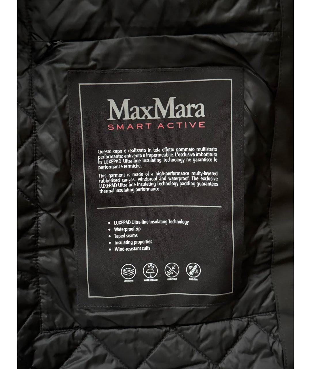 MAX MARA Черная полиэстеровая парка, фото 7