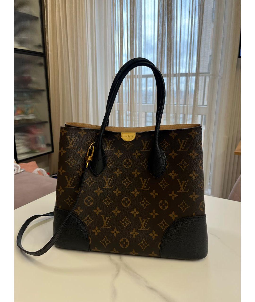 LOUIS VUITTON Коричневая сумка через плечо из искусственной кожи, фото 5