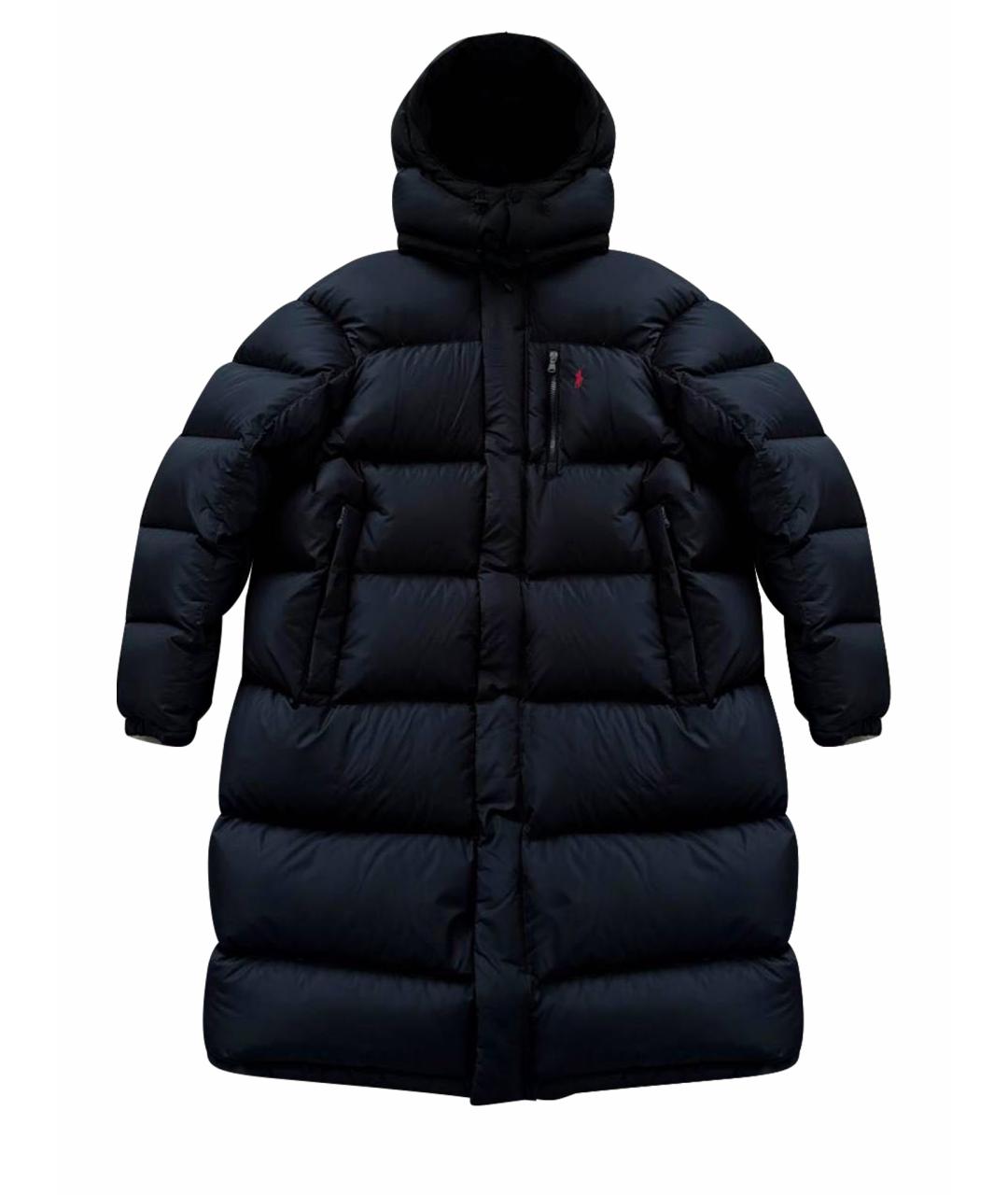 POLO RALPH LAUREN Черный полиэстеровый пуховик, фото 1